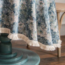 Floral Tassel Table Cloth Household Circular Tablecloth Tea Table Cover Towel