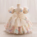 Girls Dress Kids Summer Floral Wedding Birthday Party Dresses for Baby Casual Clothes 1-6 Years