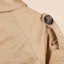 Trench Cotton Infant Toddler Child Windbreak Jacket Child Dust Coat Waist Belt Baby Outwear