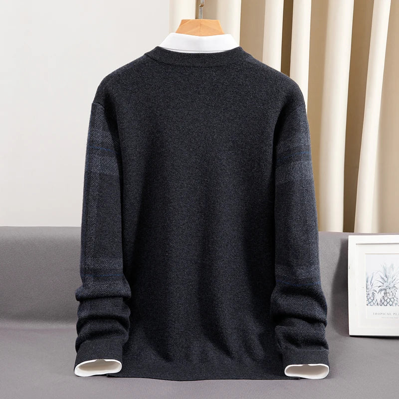 Autumn and Winter Cashmere Cardigan Men's Oversized Sweater Jacket