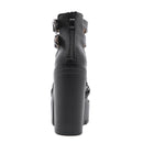 Gothic Buckle Strap Ankle Boots Women Platform Motorcycle Boots