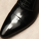 Derby Genuine Leather Lace-Up Pointed Toe Flat Man Casual Classic Wedding Dress Gentleman Shoes