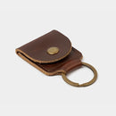 Designer Mini Handmade Personalized Leather Key Chain with Coin Strap