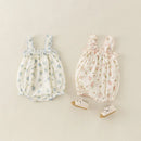 Summer Floral Baby Girl's Bodysuit Newborn Triangle Crawling Suit