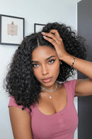 14 Inch 4x4 Bob Lace Front Wig Human Hair Short Deep Wave Wig Voluminous Natural Look Beginner-Friendly