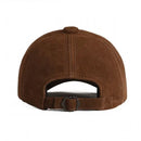 Genuine Leather Black/Brown Baseball Caps Casual Adjustable