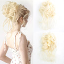 Women Messy Curly Fluffy Hair Bun Clip In Ponytail Hair Extensions Natural False Hairpieces