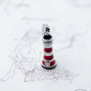 925 Sterling Silver Enamel Lighthouse Charms European Bead Gift DIY Accessories Jewelry
