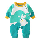 Autumn And Winter Baby Clothes Romper Bodysuit For Boys And Girls Pure Cotton Knitting Climbing Clothes