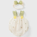 Summer Newborn Girls Clothes Cute Embroidery Bodysuits & One-pieces Baby Clothing Set