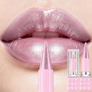 6-Color Metallic Glitter Lipstick Set, Shiny Pearlescent Lip Tint in Pink and Red, Bold Sparkling Lip Makeup Gifts for Women