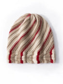 Premium Cashmere Colored Stripes Beanies Women Knitted Hat Soft Warm Winter Cable Skull Watch Cap Hair Bonnet Men