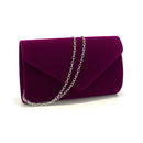 Women Evening Bags Cover Envelope Design Party Wedding Girl Handbags With Chan Shoulder Clutch Velvet Purse