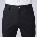 Summer Men's Casual Trousers Size Thin Pants for Male Straight Tube Slim Fit Solid Color Trouser