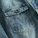 Denim shirt for men Autumn men retro long-sleeved shirt