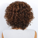 Curly brown hair on a white background, Obroi