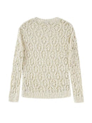 Knitted Sweaters For Women Pullover Vintage Clothing Women Jumper Long Sleeve Top Mesh Knitted