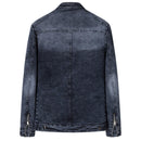 Denim Jacket Men Denim Jackets Slim Fit Jacket Cotton Outwear Coat Spring Autumn