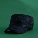 Men Military Cap Summer Autumn Casual Cadet Hat Flat Top Caps Adjustable
