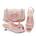 Lastest Italian Design Ladies Shoes with Matching Bag Set Shoes and Bag Set