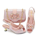 Lastest Italian Design Ladies Shoes with Matching Bag Set Shoes and Bag Set