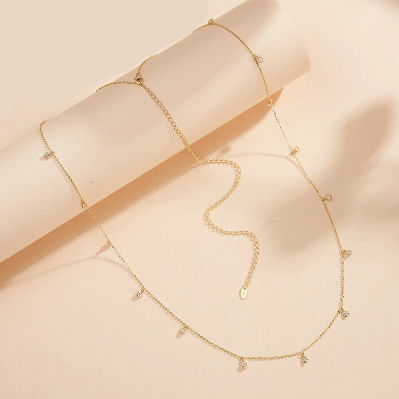 925 Sterling Silver Body Waist Chain Adjustable Body Belly Chain for Women Summer Jewelry
