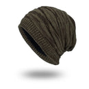 Winter Men's Hats Fleece Thicken Skiing Beanies Caps Warm Knitted Bonnet Hats Men