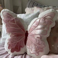 Rural Girl Heart Butterfly Pillow Cute Original Pillow Soft Pink Butterfly Pillow Bedhead Pillow