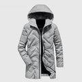 Men Down Jacket Duck Coat Hooded Parkas Male Long Trench Clothing Winter Thicken Outerwear Solid Windbreaker