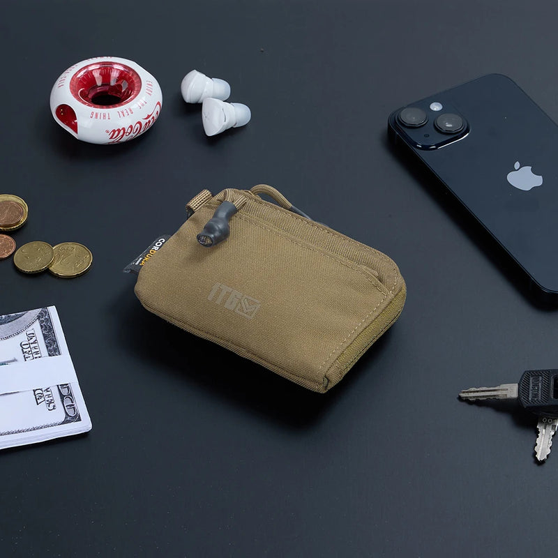 Waterproof Pouch Portable Key Change Purse Wallet Travel Kit Coin Mini Purse & Card Slots And Zippers Pouch