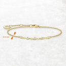 Bracelet Link Chain 925 Sterling Silver Classic Happiness Jewelry Gift For Women