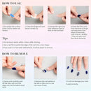 10pcs Pure Hand Pressed Short Coffin Nail Art Beautiful Nails Sparkling Elegant And Charming