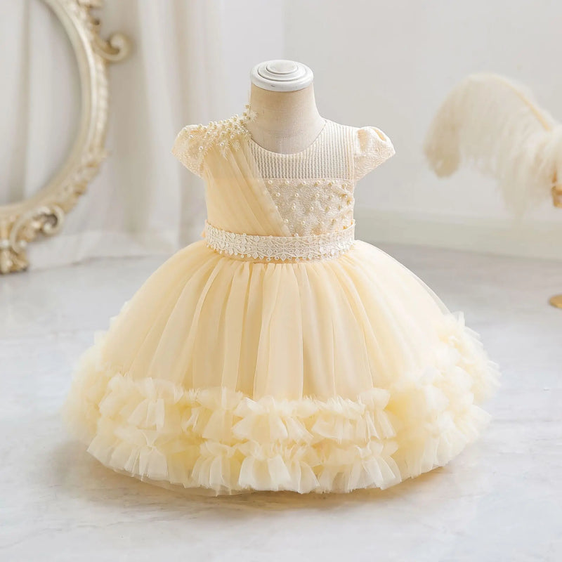 Puffy Tulle Baby Girls Party Dresses for Occasion Kids Dress Newborn Girl Clothes