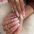 Silver Butterfly Shiny Rhinestone Wearable Translucent Nails Finished Nails Press on Nails