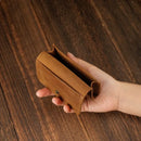Leather Card Holder Men Genuine Leather Credit Card Holder Mini Purse for Male
