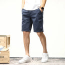 Men's Summer Shorts Casual Versatile Pocket Zip Pants Outdoor Beach Breathable Cotton