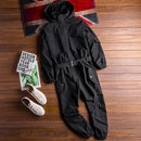 Spring And Autumn Retro Jumpsuit Men Casual Hooded Jumpsuit Suit For Men