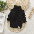 Kids Boy Girl Turtleneck Sweater Knitwear Pullover Clothes Baby Winter Tops