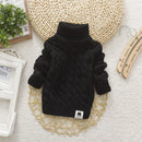 Kids Boy Girl Turtleneck Sweater Knitwear Pullover Clothes Baby Winter Tops