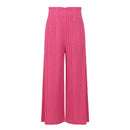 Pleated High Waisted Straight Loose Causal Pants