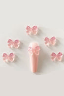 20pcs Kawaii Peach Pink Nail Art Charms Summer Fruit Flower Nail DIY Manicure Jewelry Accessories
