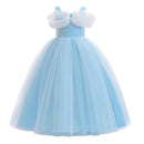 Sleeping Beauty Princess Cosplay Girls Dress Carnival Sequin Party Dress Birthday Wedding Prom Gown