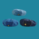 Ladies Spring Casual Washed Denim Cotton Beret Female Large Painter Women Autumn Pumpkin Hat