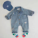Baby Denim Baby Girl Clothes Outfits Baby Boys Rompers Kid Cotton Flexible Hole Denim Costume Girls Infant Jumpsuit