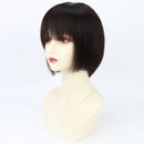 Pixie Wig Human Hair Short Cut Bob Wig Silk Top Crown Light Breathable for Women Daily Wearing