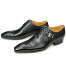 Luxury Men Wedding Dress Handmade Shoes Genuine Leather Lace-up Latest Design Casual Shoes