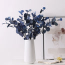 Autumn Artificial Plant Faux Leaves Eucalyptus Long Branch Wedding Home Decoration Silk Flowers Fake Plants DIY Wall Arrangement