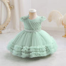 Puffy Tulle Baby Girls Party Dresses for Occasion Kids Dress Newborn Girl Clothes