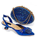 Women's Gold Shoes and Handbag Set, Elegant Matching Party Heels and Purse, Luxury-Inspired Italian