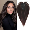 Women with Bangs Covering Their White Hair and a Thin Invisible Replacement Piece for Their Hair